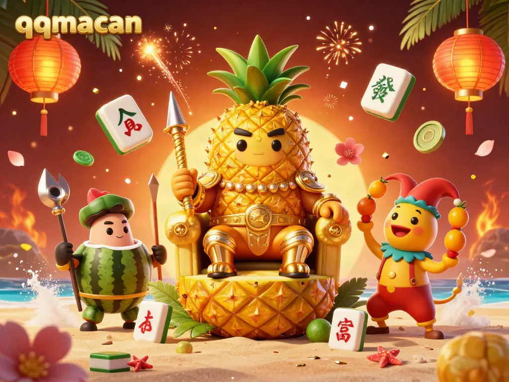 Engage with thrilling gameplay at qqmacan, featuring vibrant casino elements and lively characters.