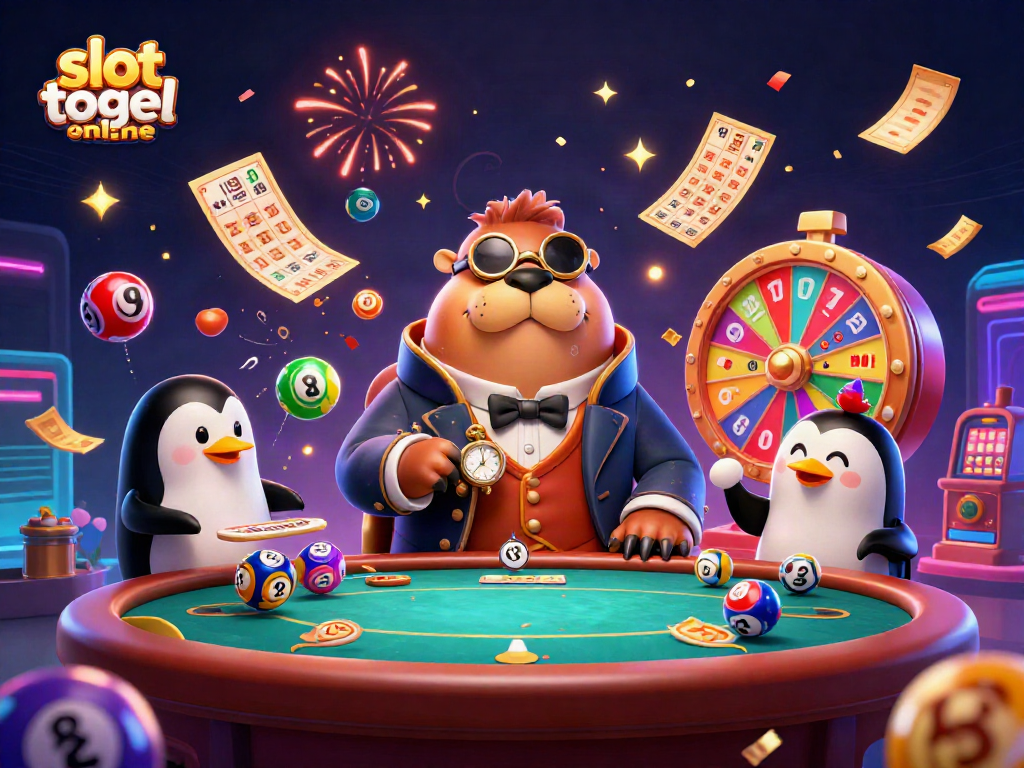Memenangkan slot togel online dengan simbol berwarna dan suasana meriah di dunia bawah laut yang dinamis.