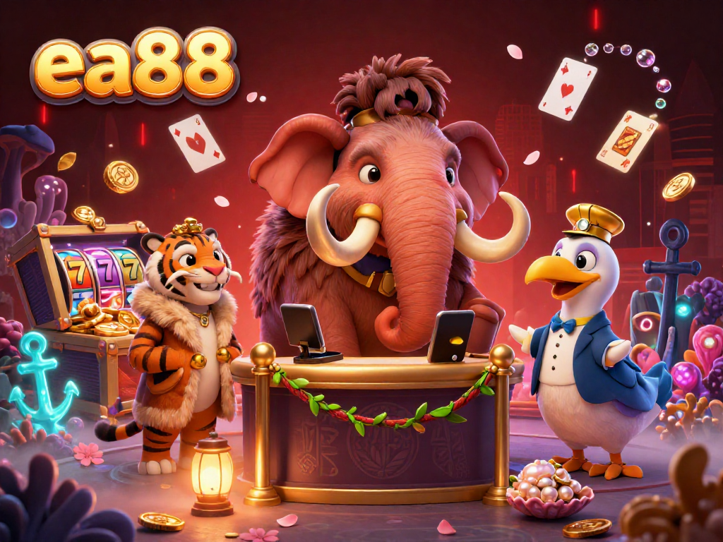 Join the ea88 experience with a bouncer and VIP at a vibrant casino scene.