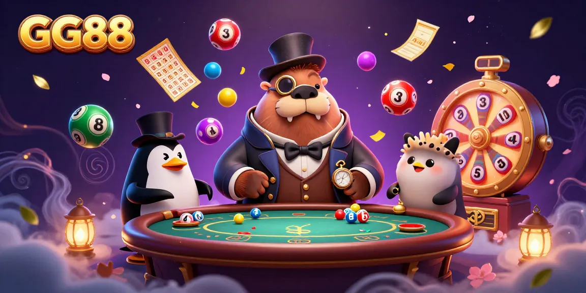 Experience the excitement of GG88 with a jolly walrus in a poker game under the sea.