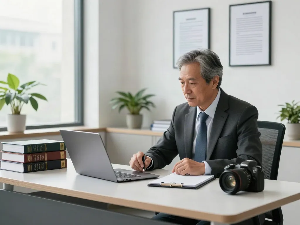 Legal services in Dubai Best Legal Consultancy in Dubai office scene with attorney consulting clients.