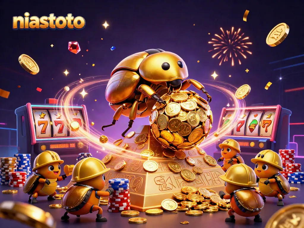 Experience thrilling gameplay with niastoto's vibrant slot machine demos featuring dynamic elements and golden coins.