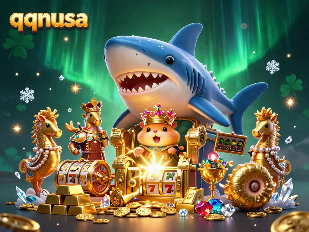 Experience an exciting slot adventure with qqnusa featuring a golden hamster king, seahorse guards, and treasures galore.