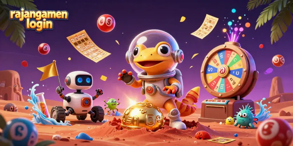 Menang di rajangamen login dengan permainan kasino futuristik yang penuh warna dan keseruan.