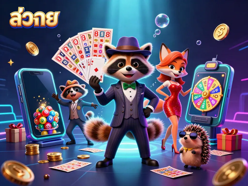 การตรวจหวยออนไลน์ผ่านมือถือภายในฉาก 3D ที่มีตัวละครที่น่าสนใจ