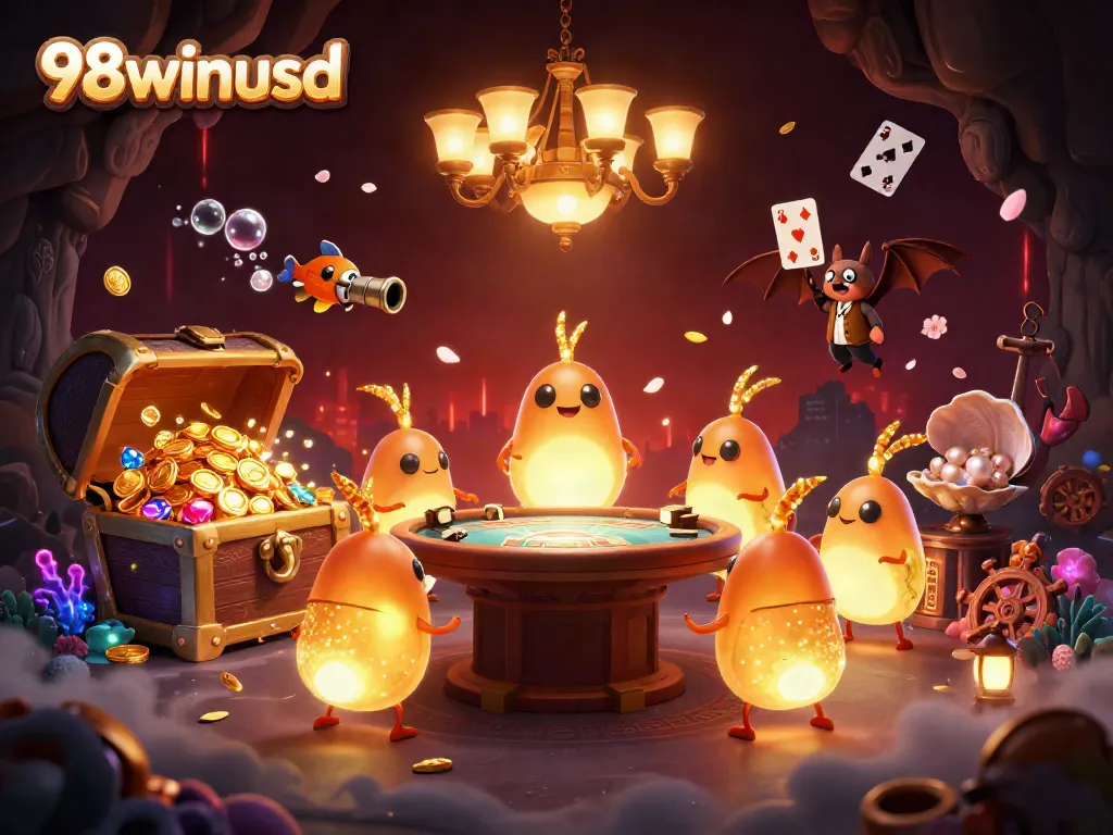 Experience the lively casino ambiance of 98winusd illuminated by bioluminescent glowworms