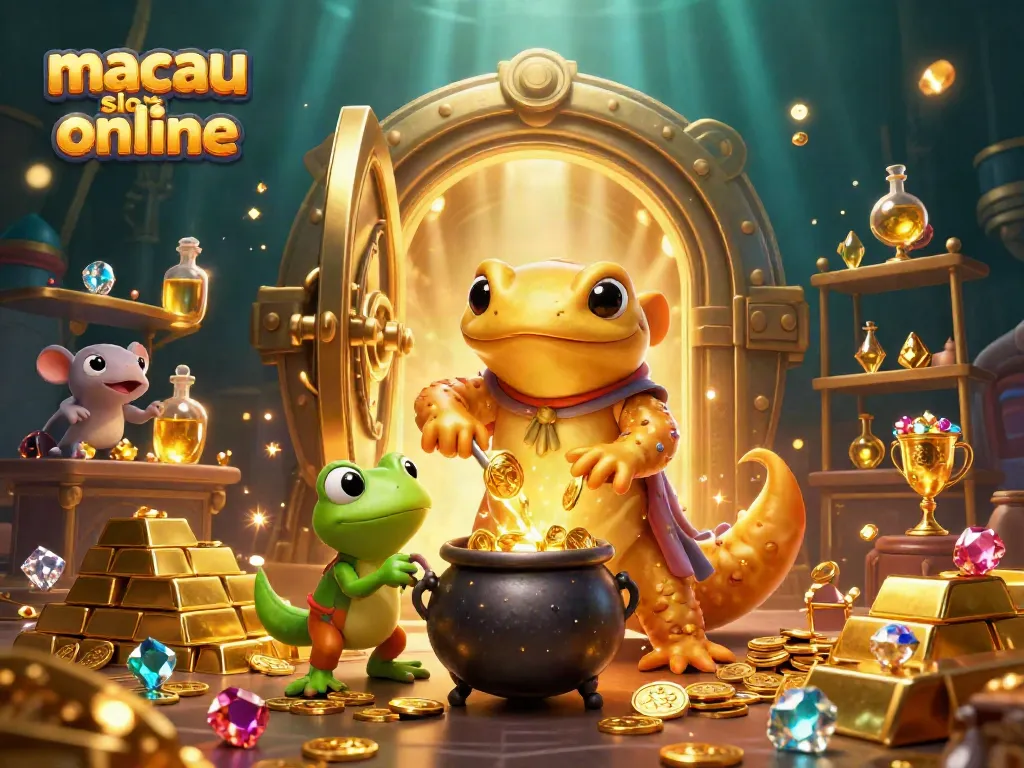 Mainkan permainan macau slot online dengan suasana penuh kegembiraan di dunia alkimia.