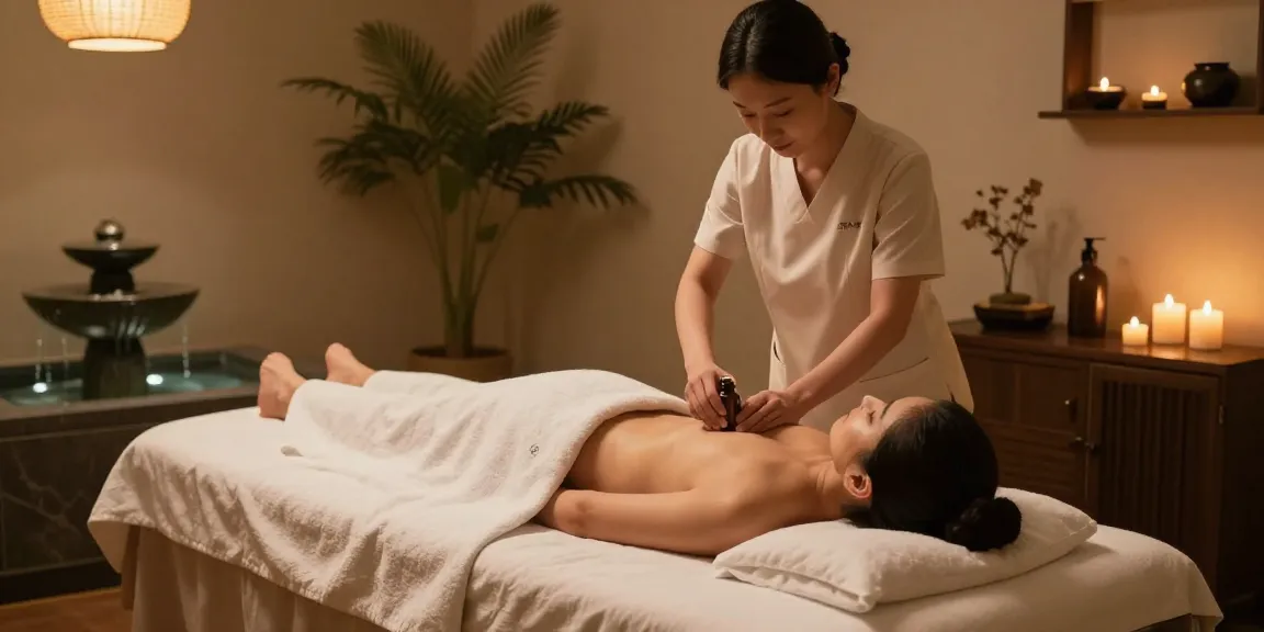 Experience relaxation with 광명출장마사지 in a serene spa setting.