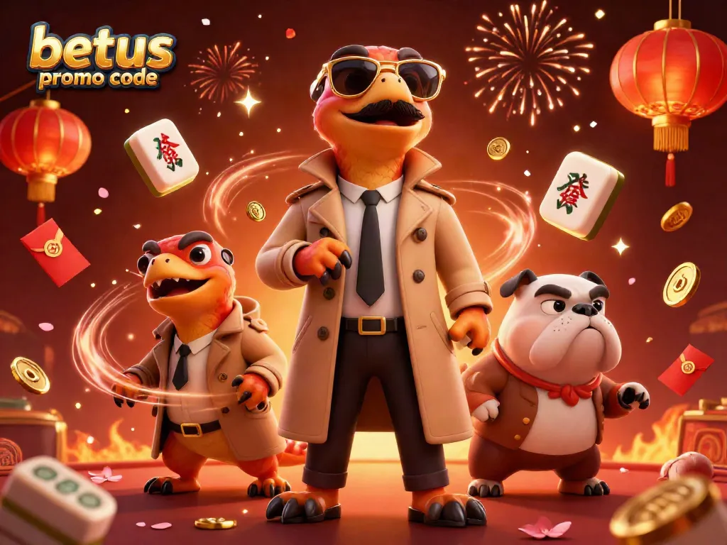 Experience excitement with the betus promo code in a whimsical casino scene featuring animated raptors.