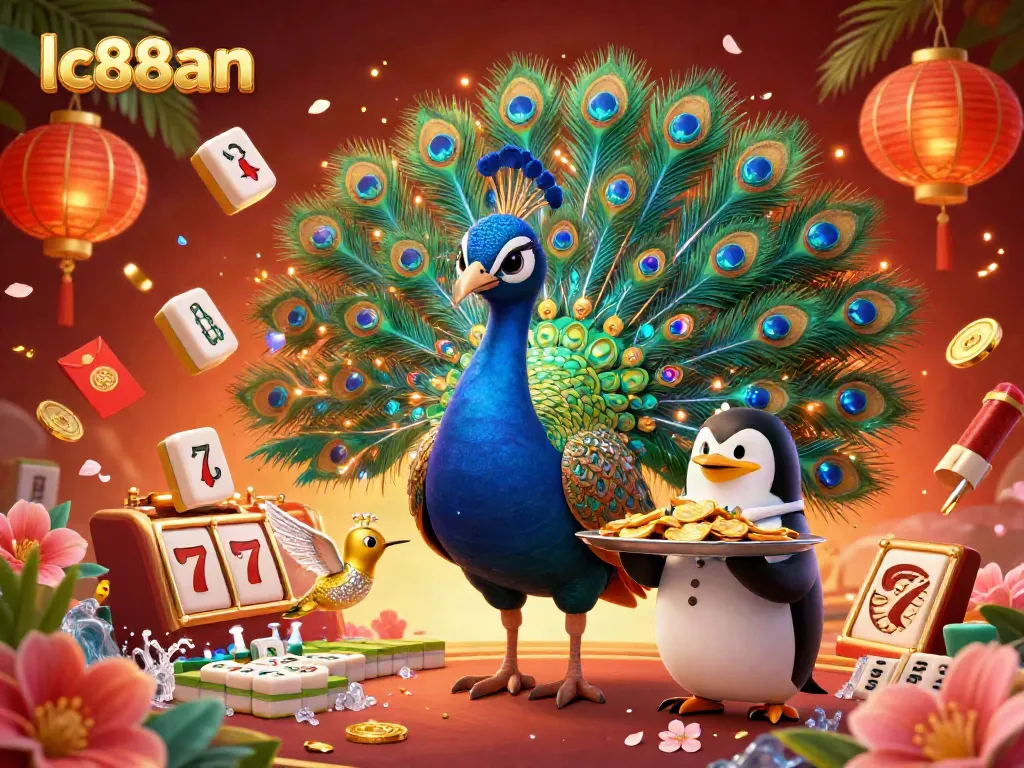 Experience gaming excitement with lc88an's vibrant casino illustration showcasing rich, dynamic elements.