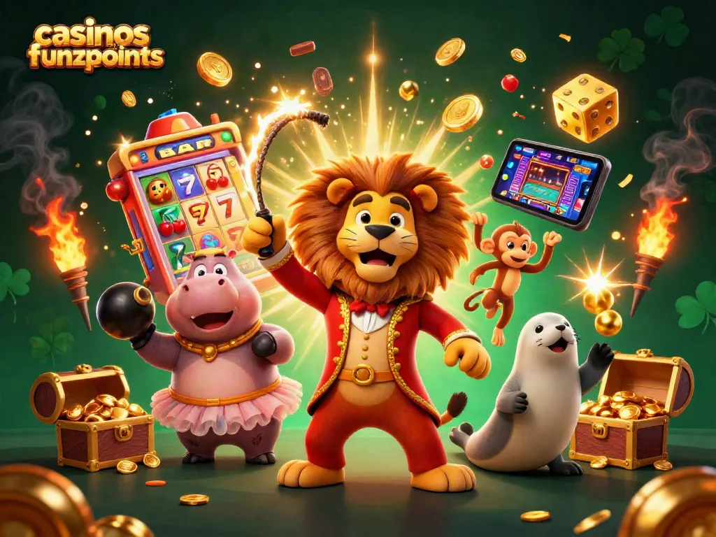 Win exciting prizes at casinos like funzpoints with colorful casino games and gold coins!