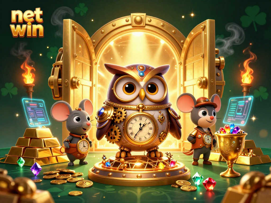 Experience exhilarating net win moments in a vibrant 3D casino scene with dynamic characters.