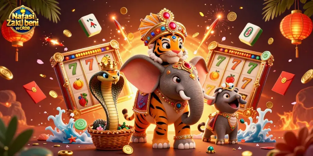 Nafasi za kazi beni ya CRDB showcased in a vibrant online casino scene with 3D elements and characters
